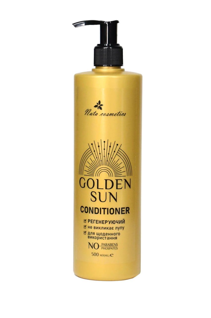 Nata cosmetics "Golden Sun" regenerująca odżywka do włosów, butelka 500 ml